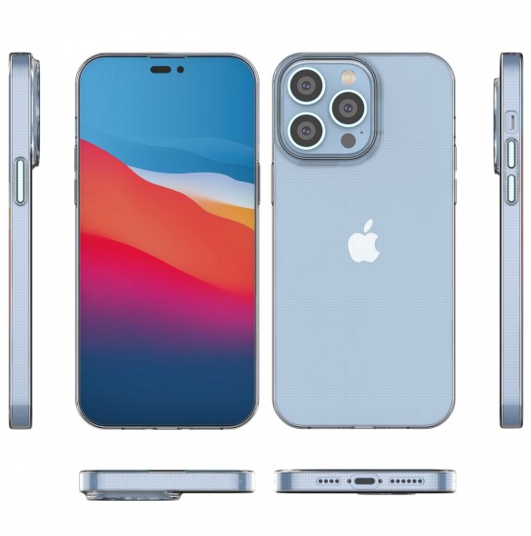 Ultra Clear 0,5 mm iPhone 14 Pro Max skal genomskinlig gel