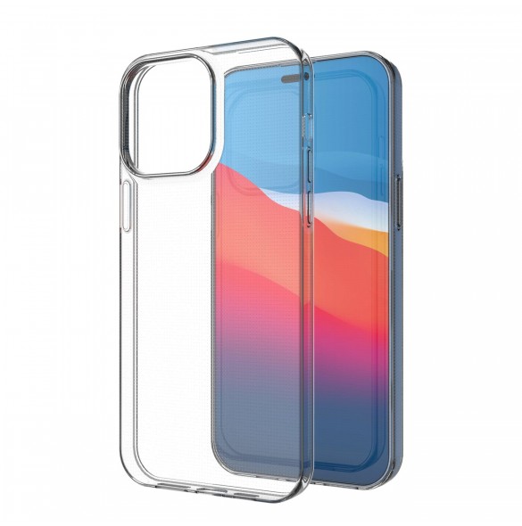 Ultra Clear 0,5 mm iPhone 14 Pro Max skal genomskinlig gel