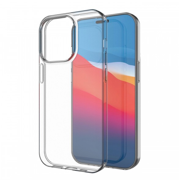 Ultra Clear 0,5 mm iPhone 14 Pro skal genomskinlig gel
