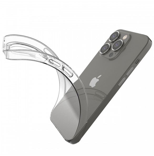 Ultra Clear 0,5 mm iPhone 14 Pro skal genomskinlig gel
