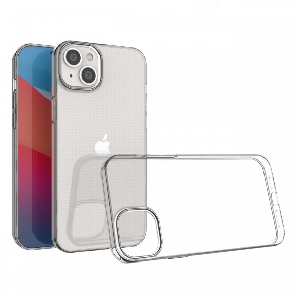 Gelfodral för Ultra Clear 0,5 mm iPhone 14 Max transparent