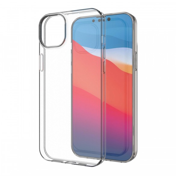 Gelfodral för Ultra Clear 0,5 mm iPhone 14 Max transparent