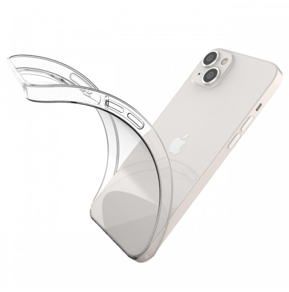 Gelfodral för Ultra Clear 0,5 mm iPhone 14 Max transparent