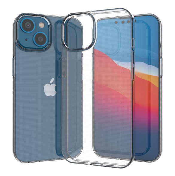 Gelfodral för Ultra Clear 0,5 mm iPhone 14 transparent
