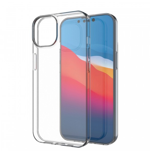 Gelfodral för Ultra Clear 0,5 mm iPhone 14 transparent