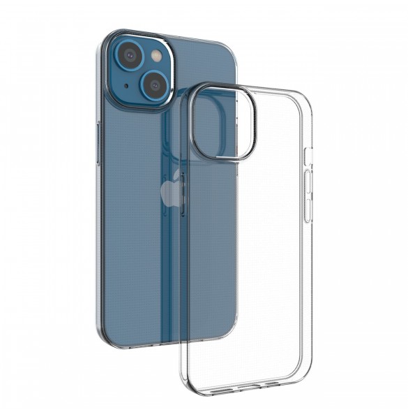 Gelfodral för Ultra Clear 0,5 mm iPhone 14 transparent
