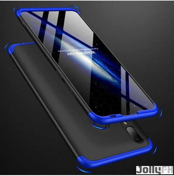 Svartblå och väldigt snyggt skydd för Huawei P Smart 2019.