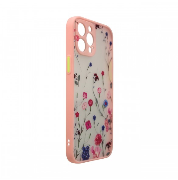 Designfodral för iPhone 13 Pro Max blomma rosa