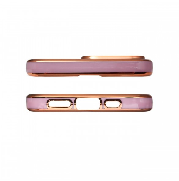 Lighting Color Case för Xiaomi Redmi Note 11 Pro gelöverdrag med guldram lila