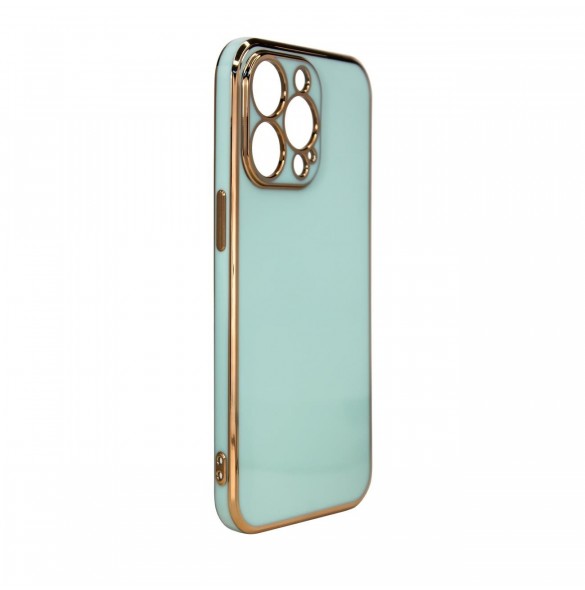 Lighting Color Case för Xiaomi Redmi Note 11 Pro gelöverdrag med guldram mint