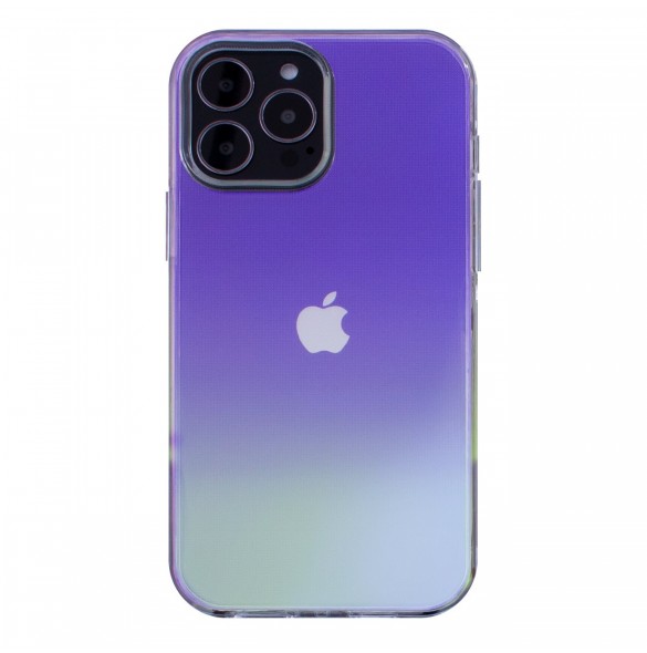 Aurora Fodral Fodral för iPhone 13 Pro Max Neon Gel Cover Lila