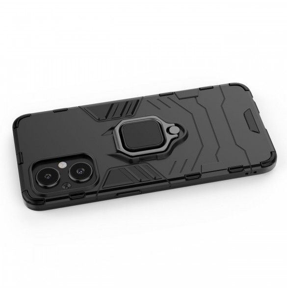 Ring Armour tuff hybridfodral + magnetisk hållare för OnePlus Nord N20 5G svart