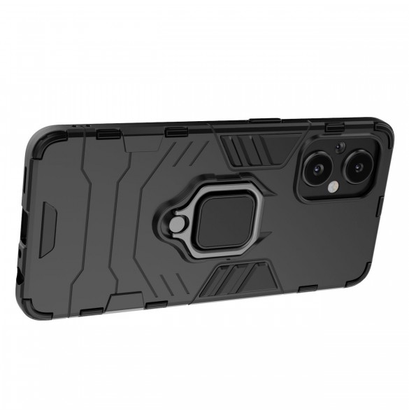 Ring Armour tuff hybridfodral + magnetisk hållare för OnePlus Nord N20 5G svart