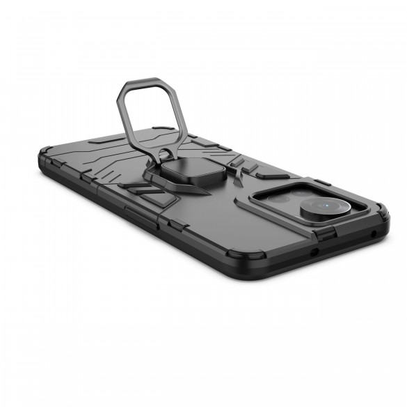 Ring Armor pansarhybridfodral + magnetisk hållare för OnePlus Ace svart