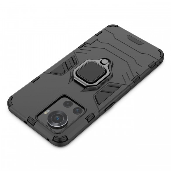 Ring Armor pansarhybridfodral + magnetisk hållare för OnePlus Ace svart