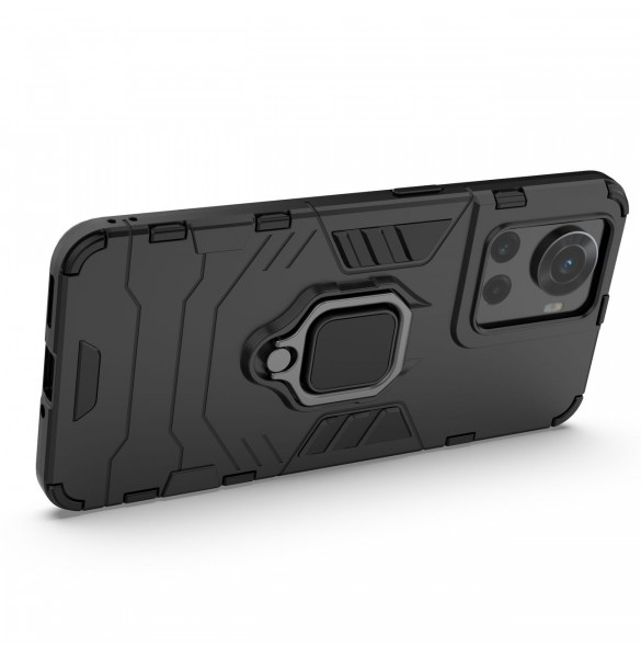 Ring Armor pansarhybridfodral + magnetisk hållare för OnePlus Ace svart