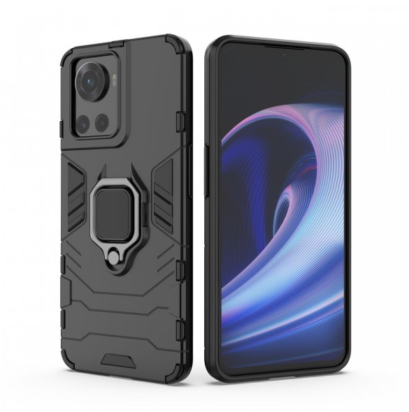 Ring Armor pansarhybridfodral + magnetisk hållare för OnePlus Ace svart