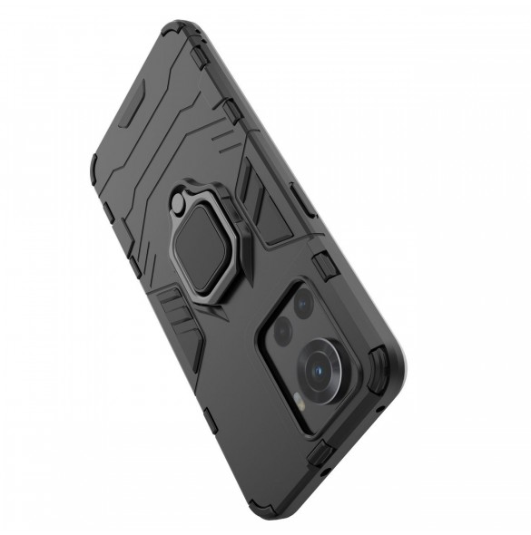 Ring Armor pansarhybridfodral + magnetisk hållare för OnePlus Ace svart
