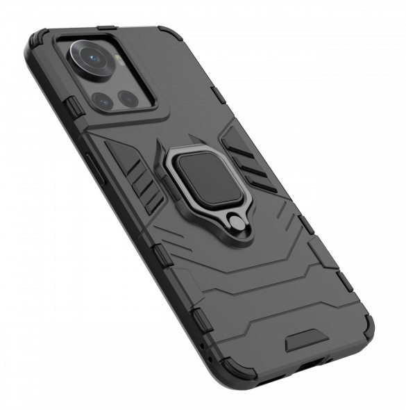 Ring Armor pansarhybridfodral + magnetisk hållare för OnePlus Ace svart