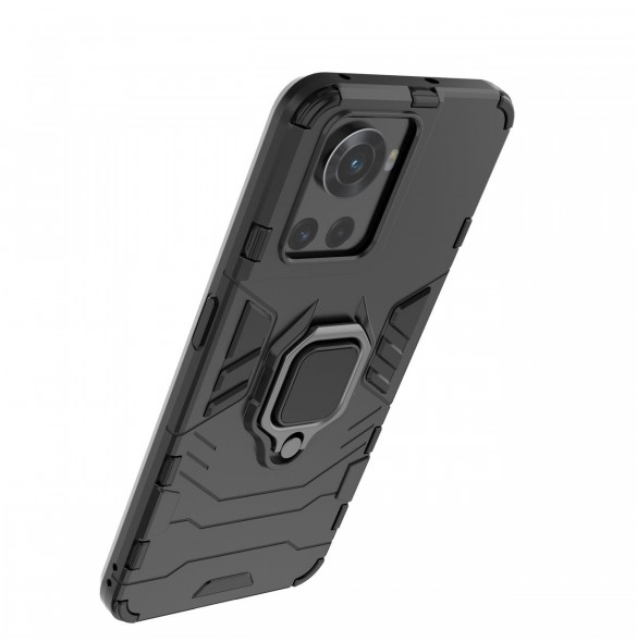 Ring Armor pansarhybridfodral + magnetisk hållare för OnePlus Ace svart