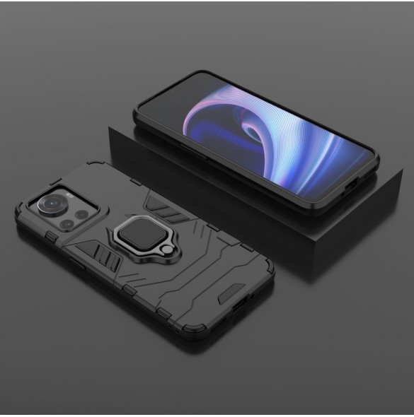 Ring Armor pansarhybridfodral + magnetisk hållare för OnePlus Ace svart