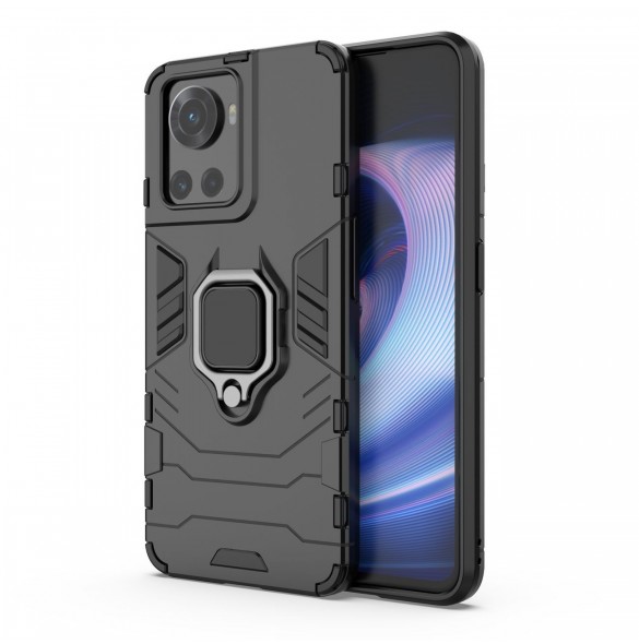 Ring Armor pansarhybridfodral + magnetisk hållare för OnePlus Ace svart