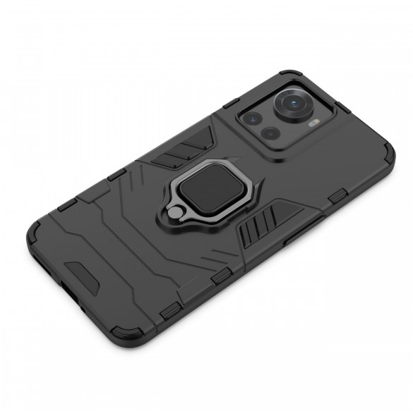 Ring Armor pansarhybridfodral + magnetisk hållare för OnePlus Ace svart
