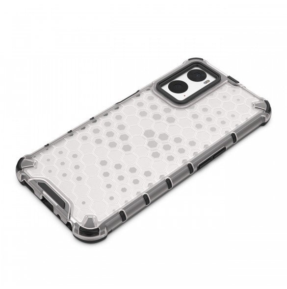 Honeycomb fodral pansarfodral med gelram Oppo A76 / Oppo A36 / Realme 9i svart