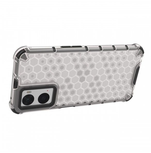 Honeycomb fodral pansarfodral med gelram Oppo A76 / Oppo A36 / Realme 9i svart