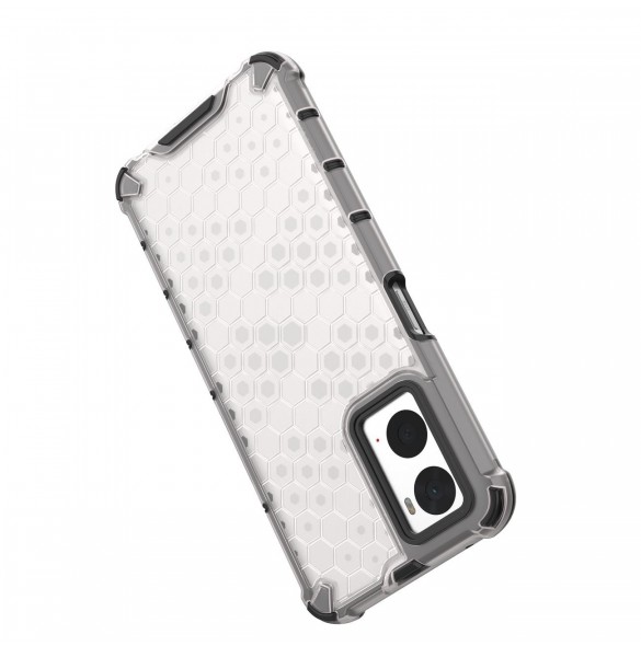 Honeycomb fodral pansarfodral med gelram Oppo A76 / Oppo A36 / Realme 9i svart