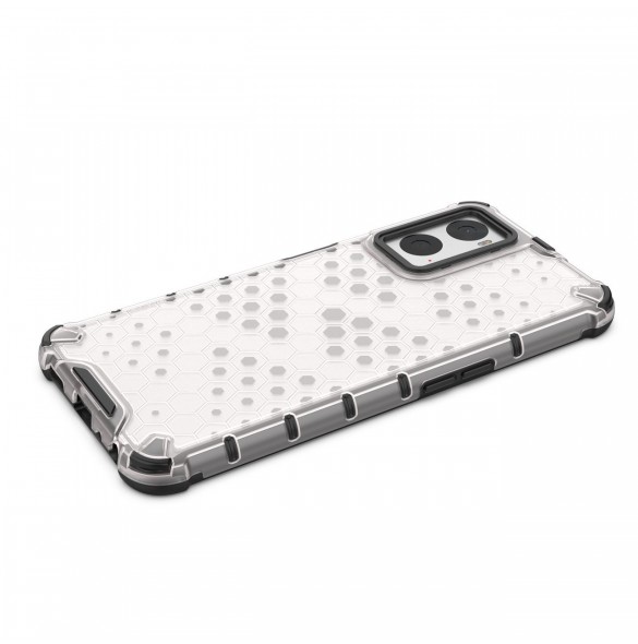 Honeycomb fodral pansarfodral med gelram Oppo A76 / Oppo A36 / Realme 9i svart