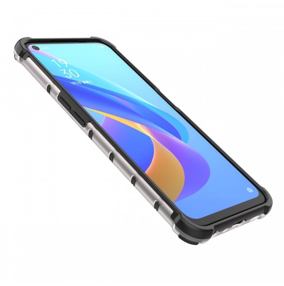 Honeycomb fodral pansarfodral med gelram Oppo A76 / Oppo A36 / Realme 9i transparent