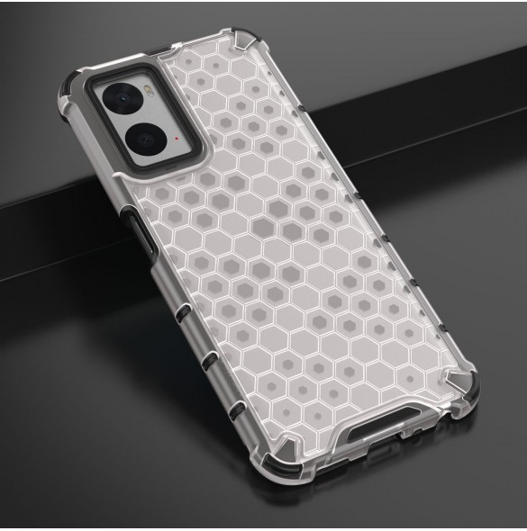 Honeycomb fodral pansarfodral med gelram Oppo A76 / Oppo A36 / Realme 9i transparent