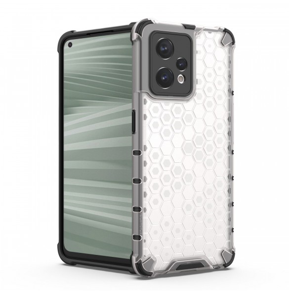 Honeycomb fodral pansarfodral med gelram Realme 9 Pro + (9 Pro Plus) transparent