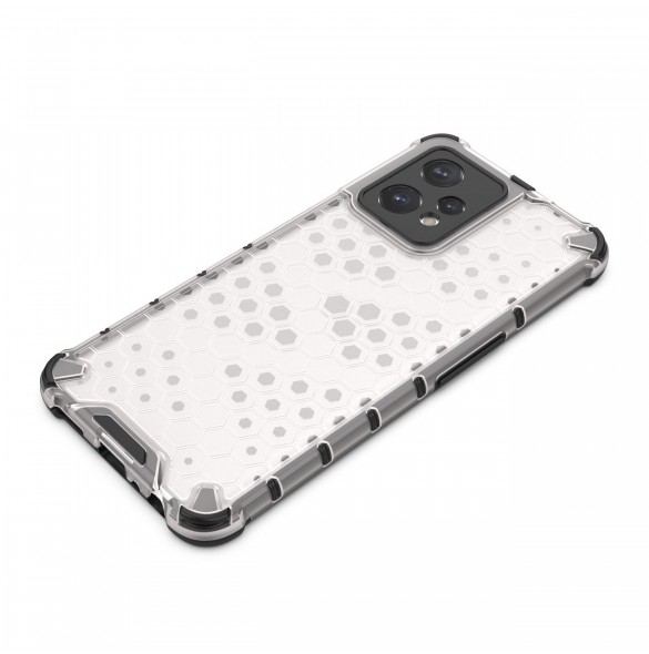 Honeycomb fodral pansarfodral med gelram Realme 9 Pro + (9 Pro Plus) transparent