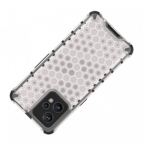 Honeycomb fodral pansarfodral med gelram Realme 9 Pro + (9 Pro Plus) transparent