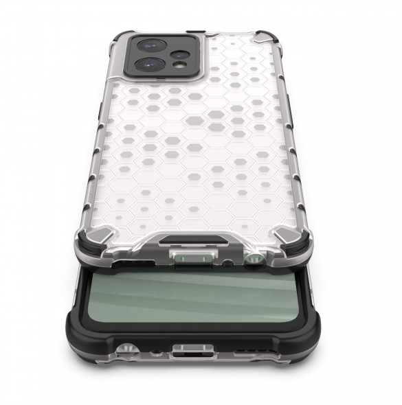 Honeycomb fodral pansarfodral med gelram Realme 9 Pro + (9 Pro Plus) transparent