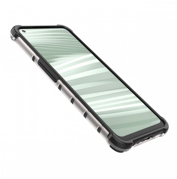 Honeycomb fodral pansarfodral med gelram Realme 9 Pro + (9 Pro Plus) transparent
