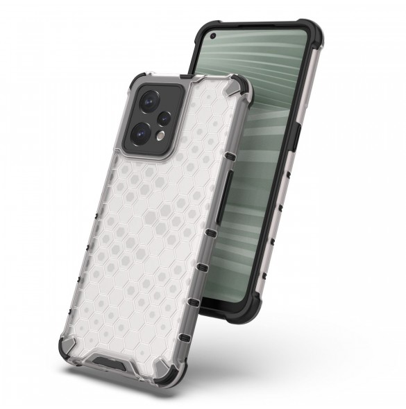 Honeycomb fodral pansarfodral med gelram Realme 9 Pro + (9 Pro Plus) transparent