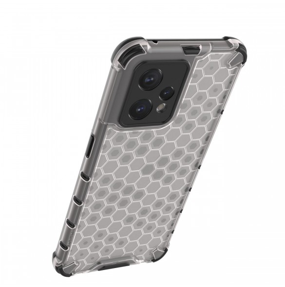 Honeycomb fodral pansarfodral med gelram Realme 9 Pro + (9 Pro Plus) transparent