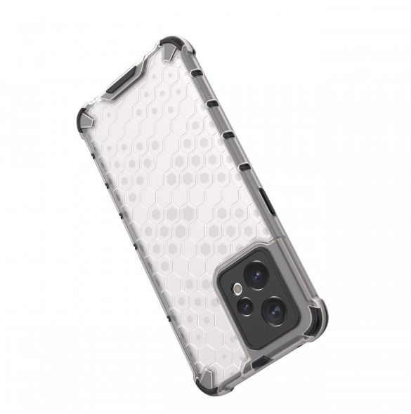 Honeycomb fodral pansarfodral med gelram Realme 9 Pro + (9 Pro Plus) transparent