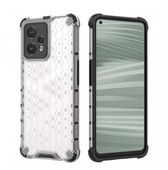 Honeycomb fodral pansarfodral med gelram Realme 9 Pro + (9 Pro Plus) transparent