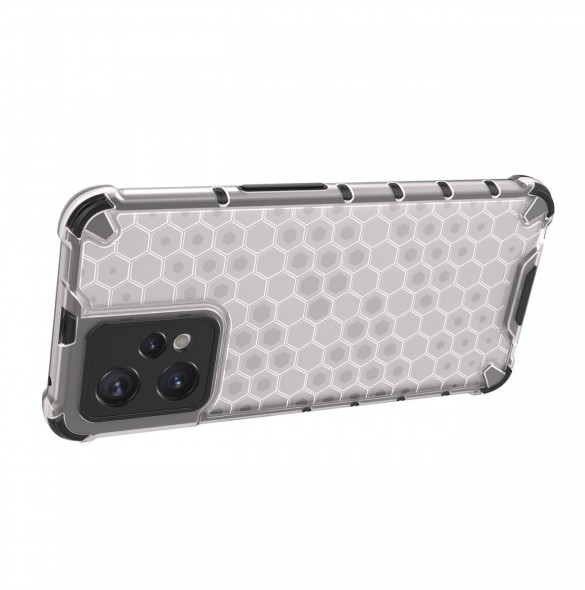Honeycomb fodral pansarfodral med gelram Realme 9 Pro + (9 Pro Plus) transparent
