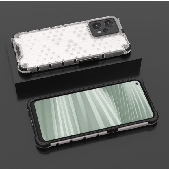 Honeycomb fodral pansarfodral med gelram Realme 9 Pro + (9 Pro Plus) transparent