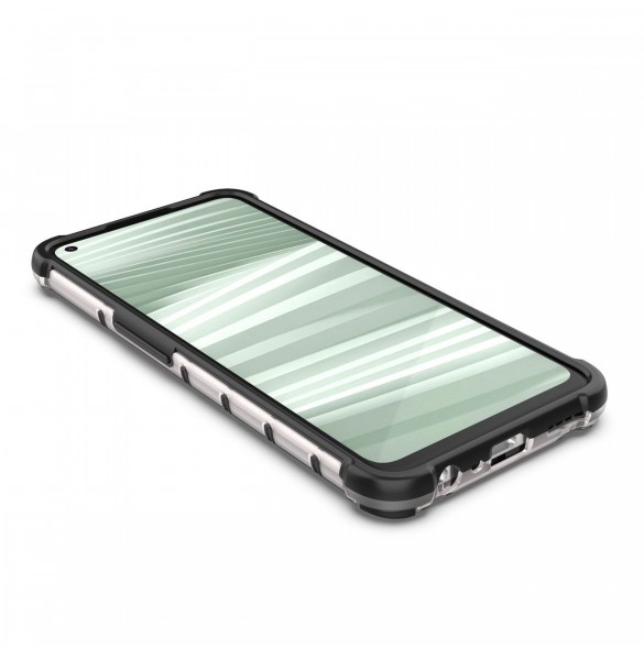 Honeycomb fodral pansarfodral med gelram Realme 9 Pro + (9 Pro Plus) transparent