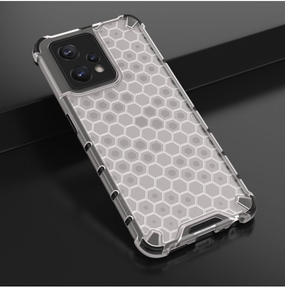 Honeycomb fodral pansarfodral med gelram Realme 9 Pro + (9 Pro Plus) transparent