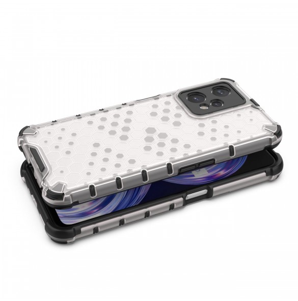 Honeycomb fodral pansarfodral med en gelram Realme 9 Pro svart