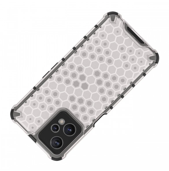 Honeycomb fodral pansarfodral med en gelram Realme 9 Pro svart
