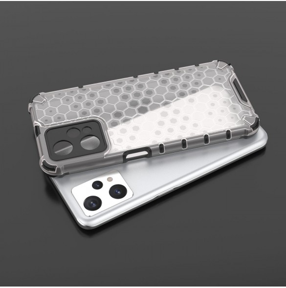 Honeycomb fodral pansarfodral med en gelram Realme 9 Pro svart