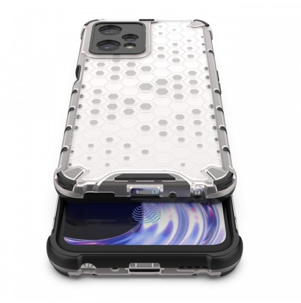Honeycomb fodral pansarfodral med en gelram Realme 9 Pro svart